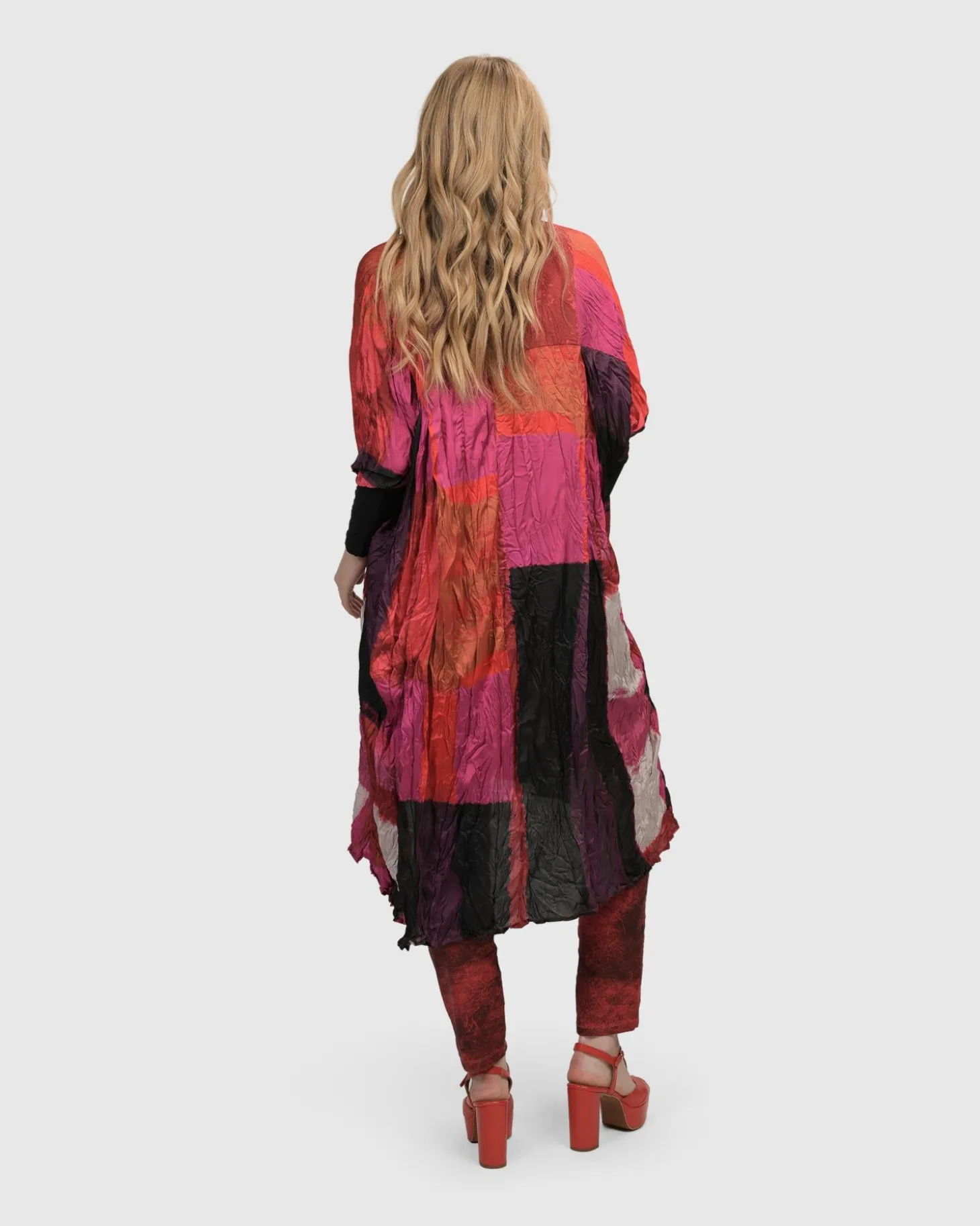 Sunset Strip Muumuu Dress, Magenta