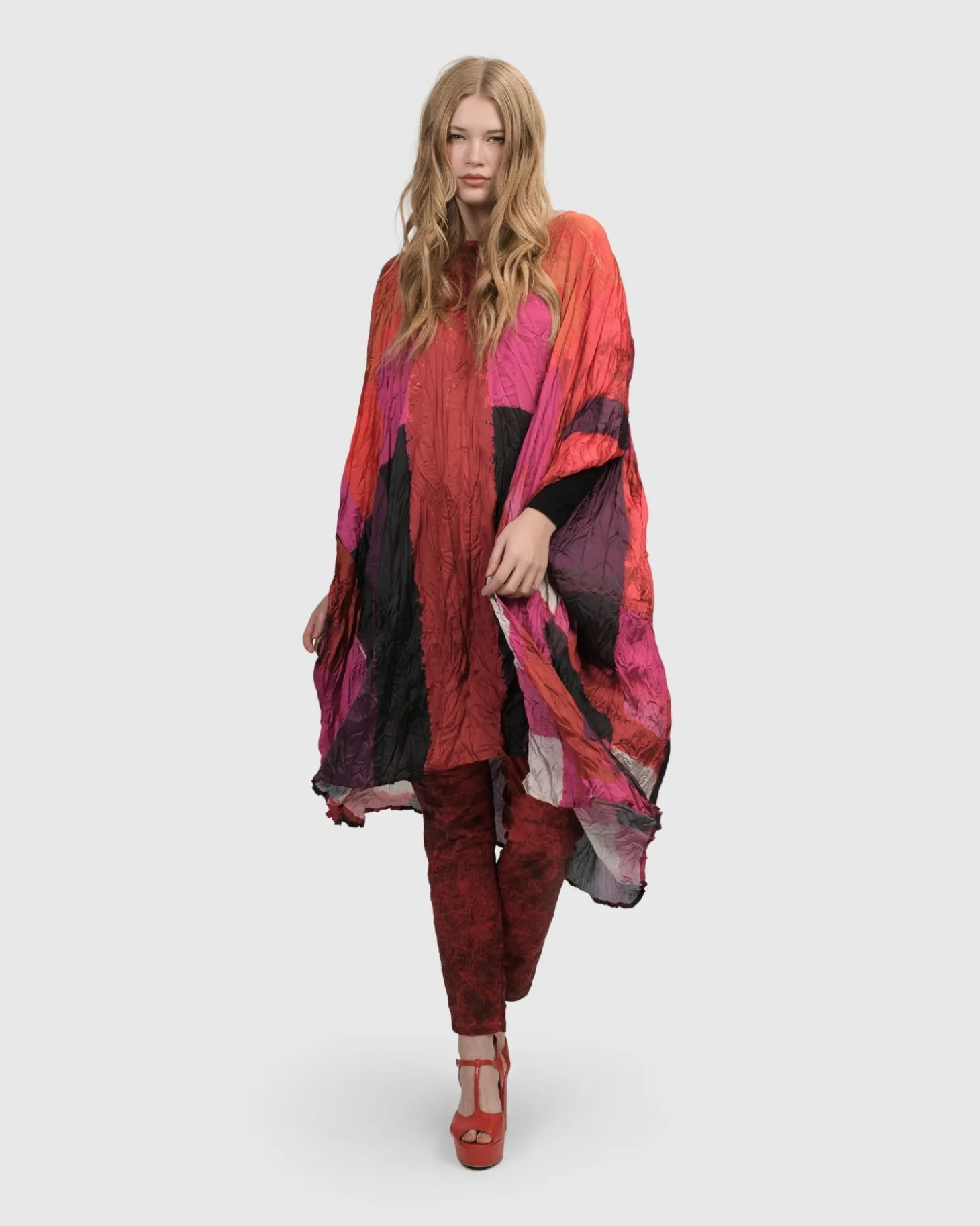 Sunset Strip Muumuu Dress, Magenta