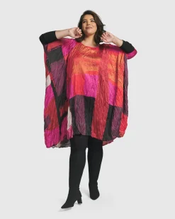 Sunset Strip Muumuu Dress, Magenta