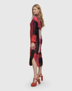 Sunset Strip Shirt Dress, Magenta