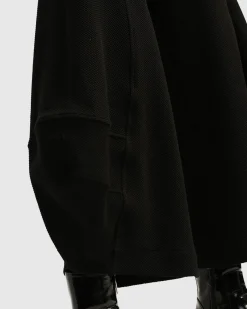 Superb Waffle Weave Punto Pants, Black