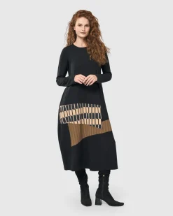 Sycamore Cocoon Dress, Coffee