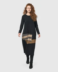 Sycamore Cocoon Dress, Coffee