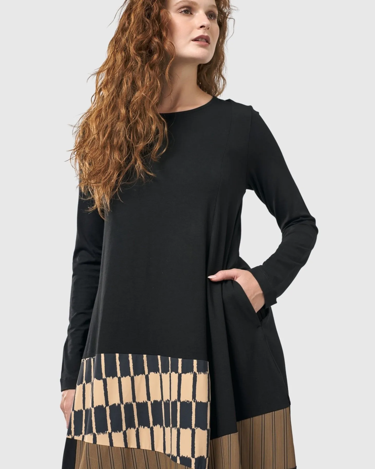 Sycamore Cocoon Dress, Coffee