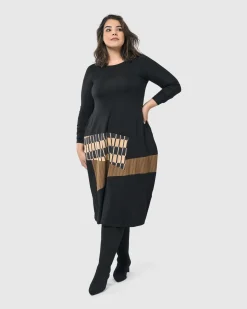 Sycamore Cocoon Dress, Coffee