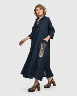Tacoma Trapeze Dress, Denim