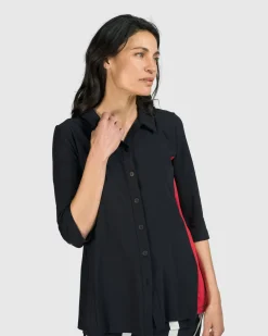 Tekbika Adeline Shirt Jacket, Black