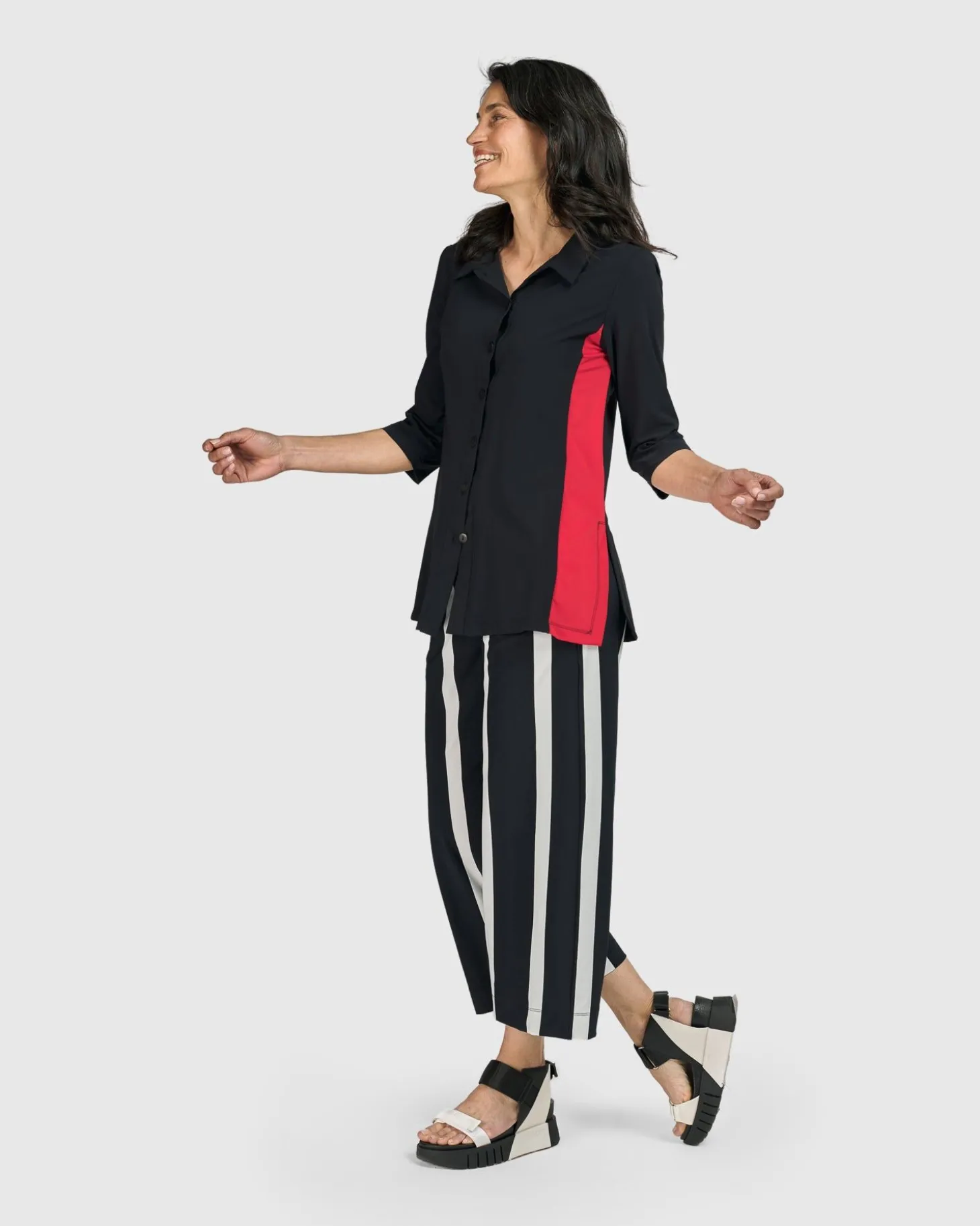 Tekbika Adeline Shirt Jacket, Black