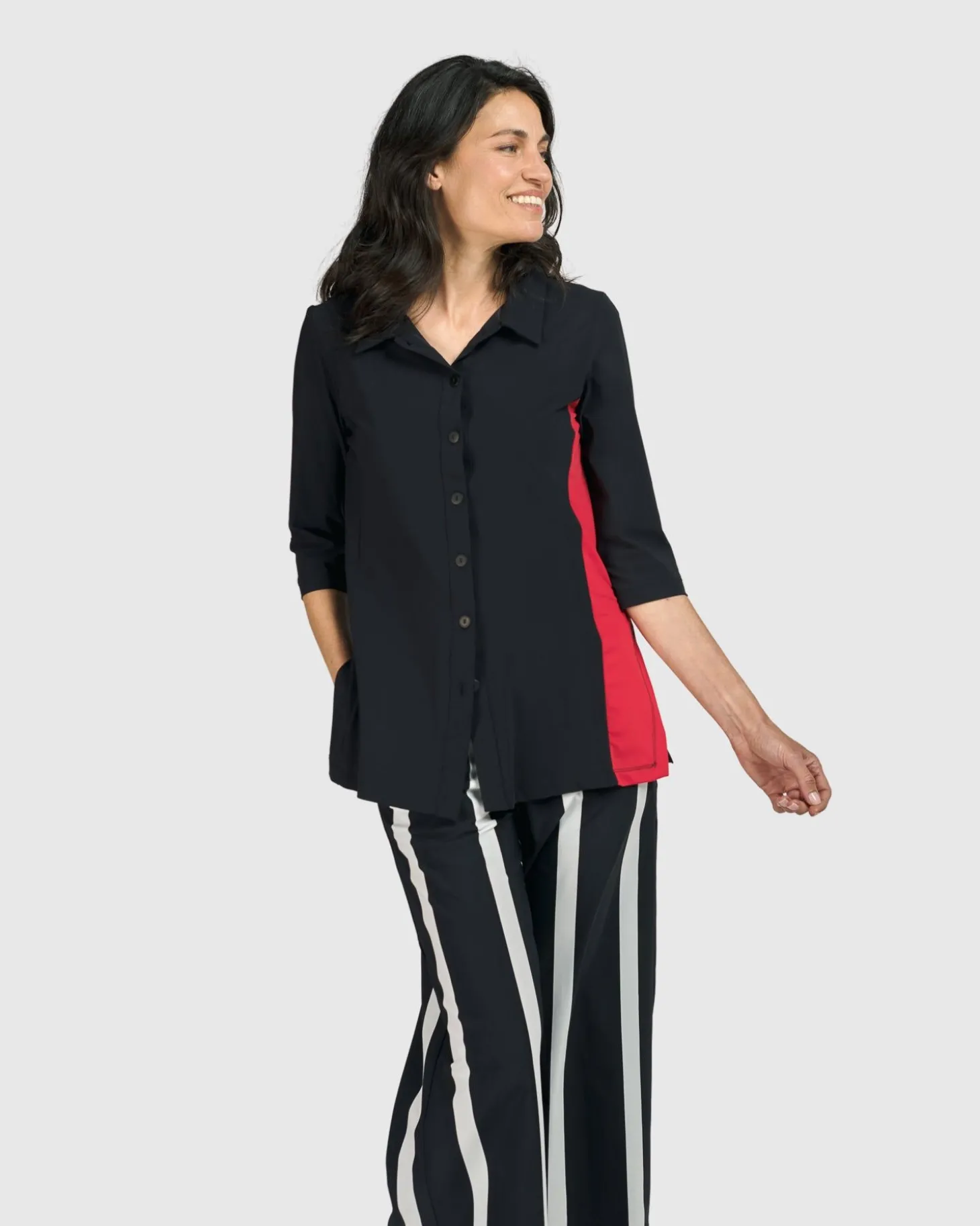 Tekbika Adeline Shirt Jacket, Black