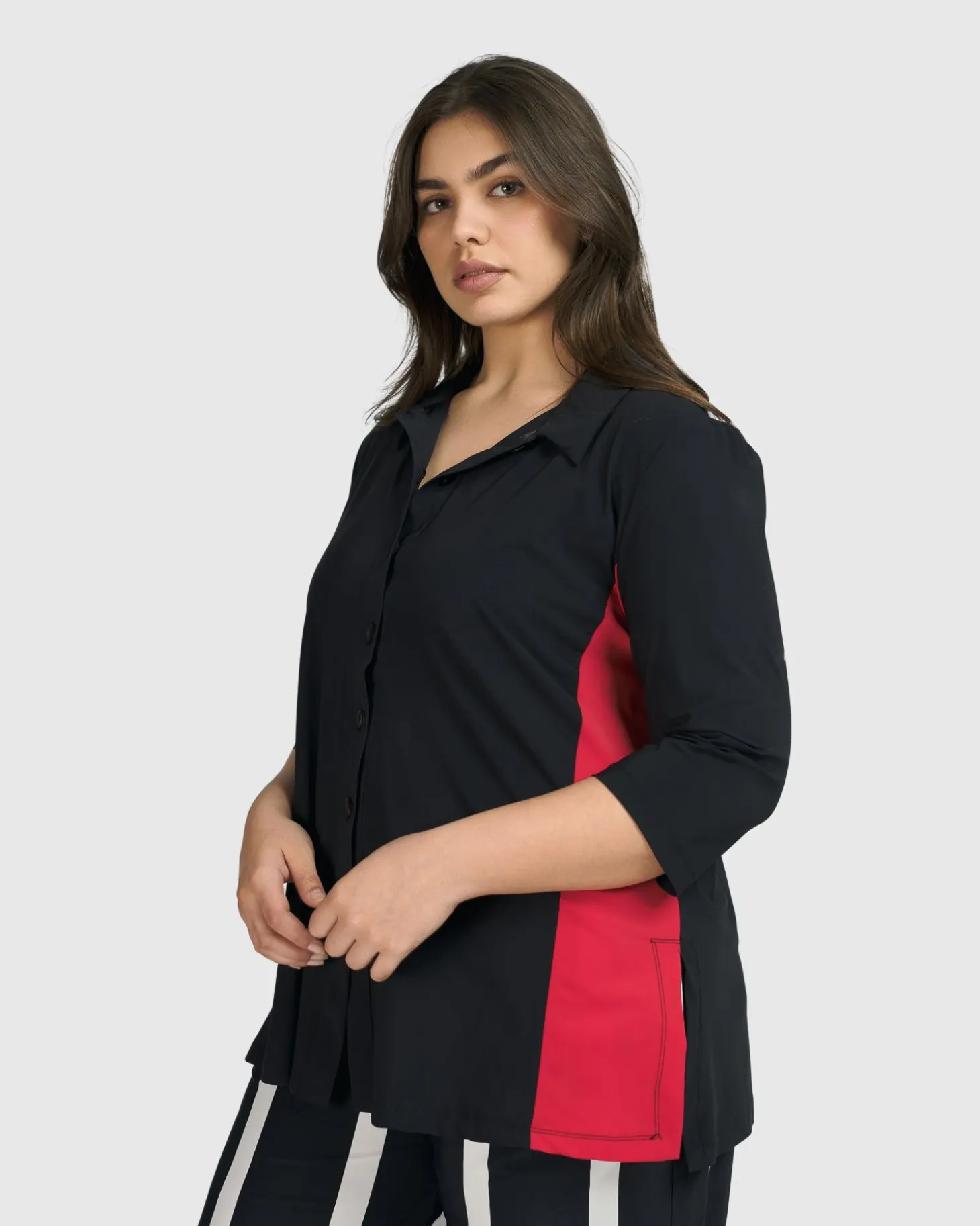 Tekbika Adeline Shirt Jacket, Black