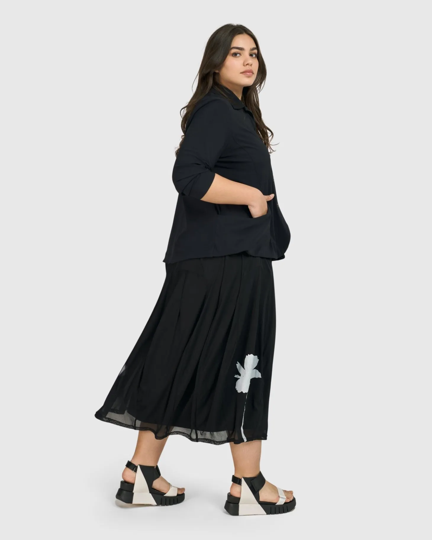 Tekbika Antoinette Flared Cocoon Skirt, Tulle