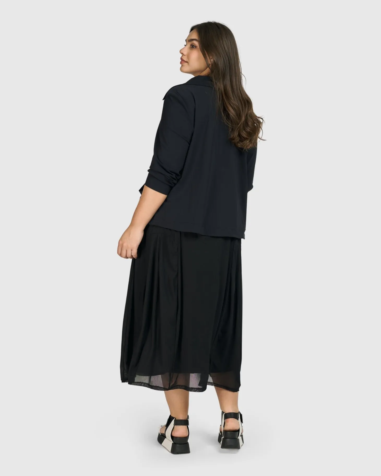 Tekbika Antoinette Flared Cocoon Skirt, Tulle