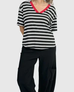 Tekbika Baudelaire Day Tee, Stripes