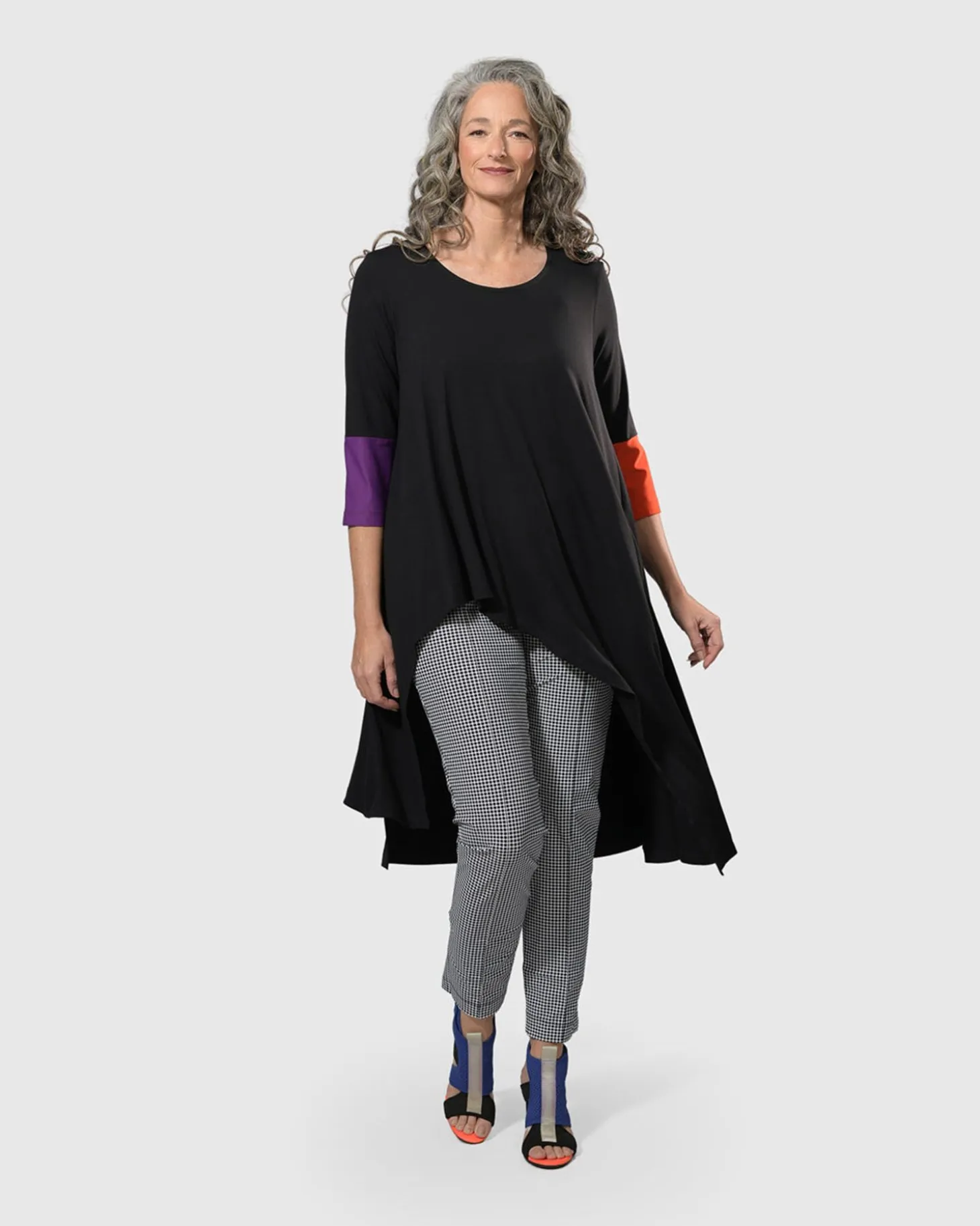 Tekbika Belinda Hi-Lo Tunic Top, Multi