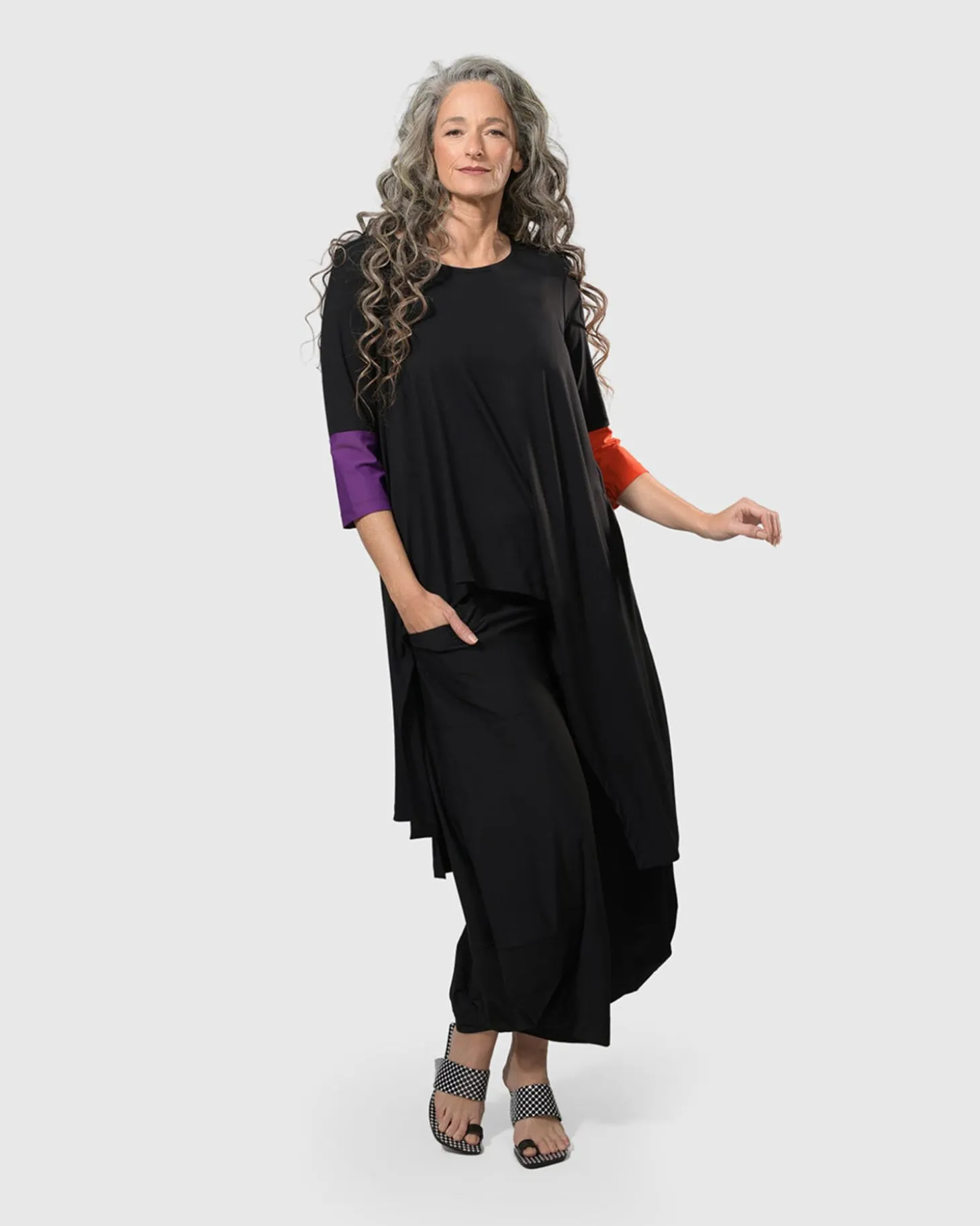 Tekbika Belinda Hi-Lo Tunic Top, Multi