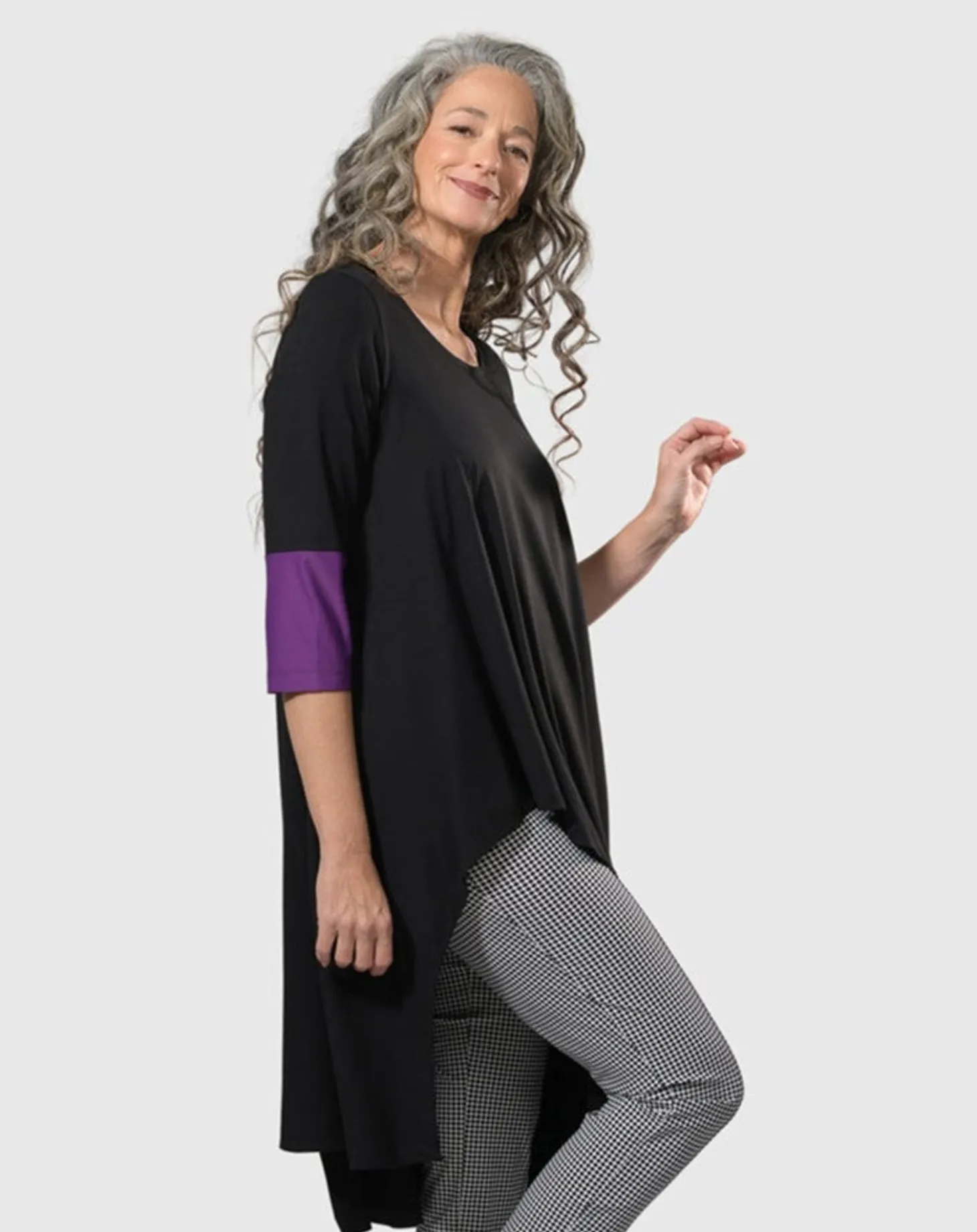 Tekbika Belinda Hi-Lo Tunic Top, Multi