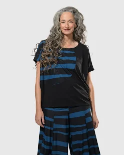Tekbika Bliss Boxy Top, Ocean