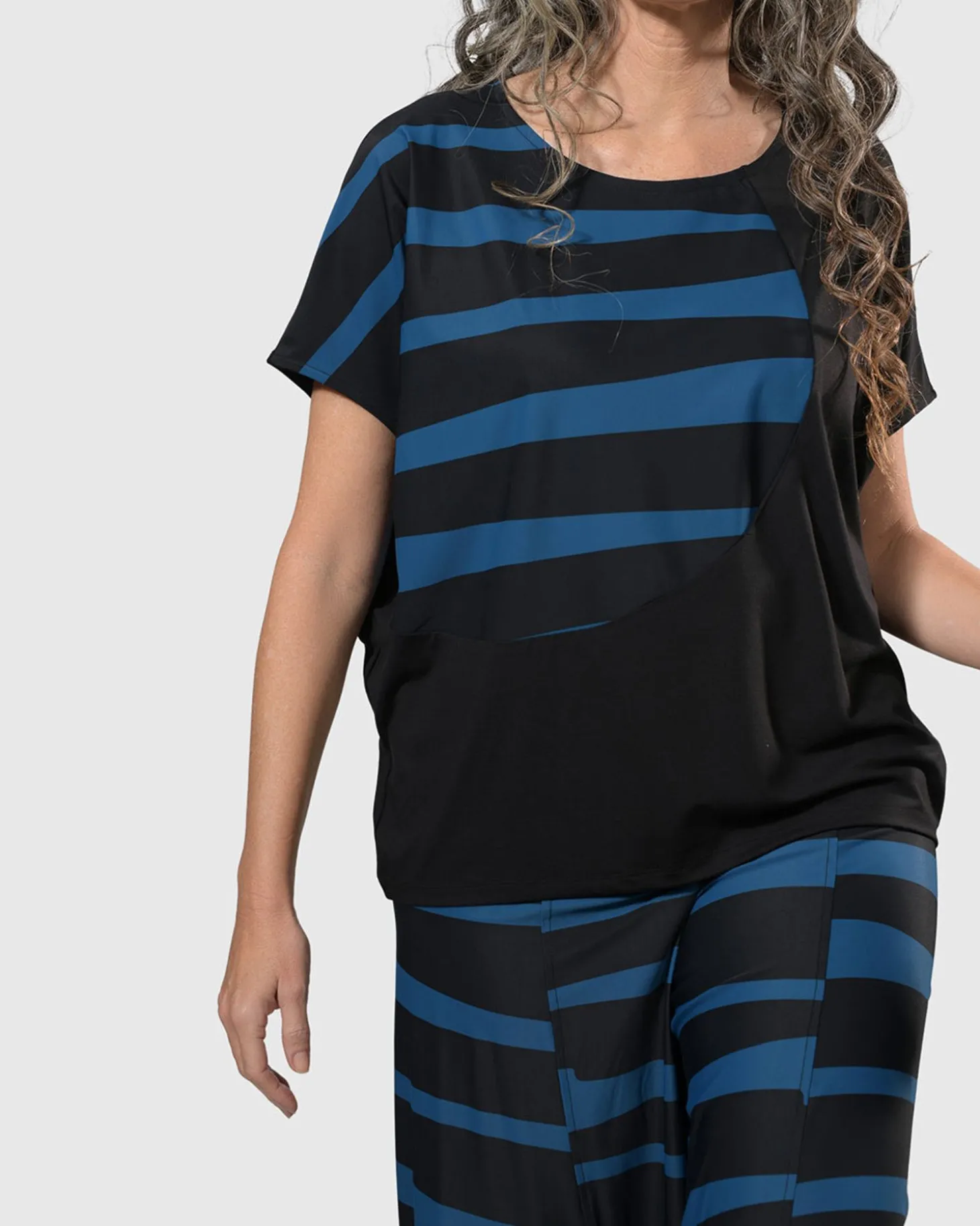 Tekbika Bliss Boxy Top, Ocean