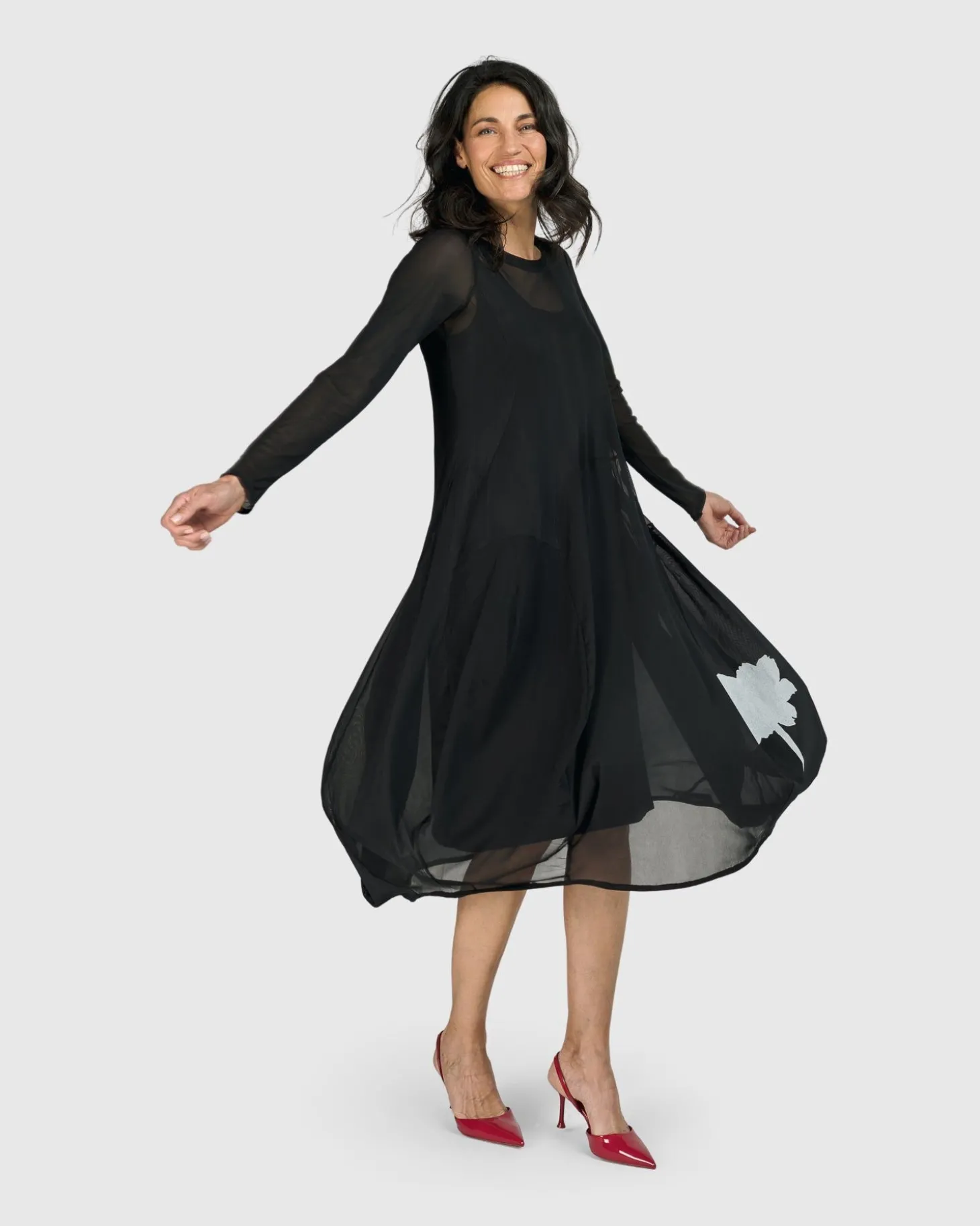 Tekbika Charlotte Crew Cocoon Dress, Tulle