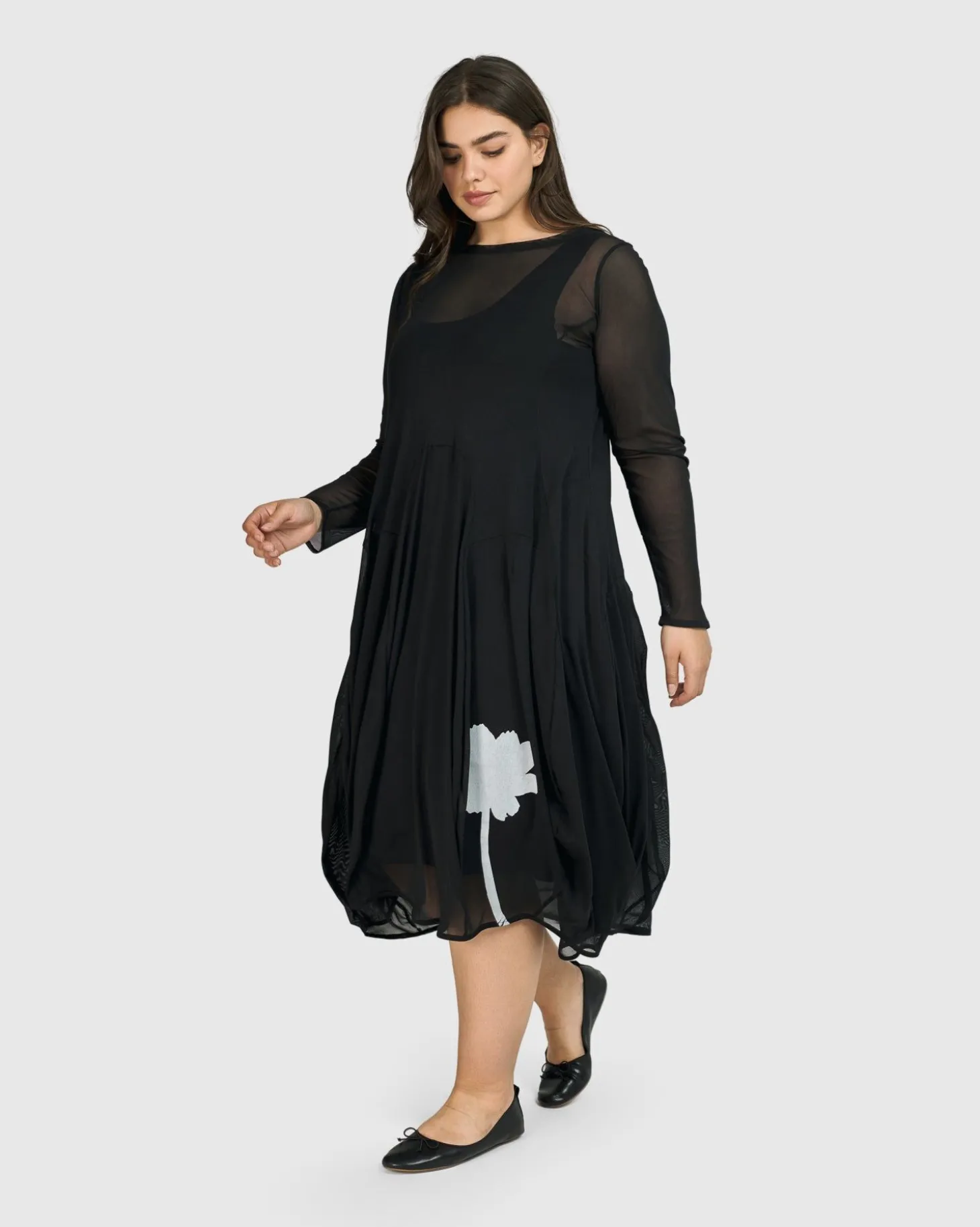 Tekbika Charlotte Crew Cocoon Dress, Tulle