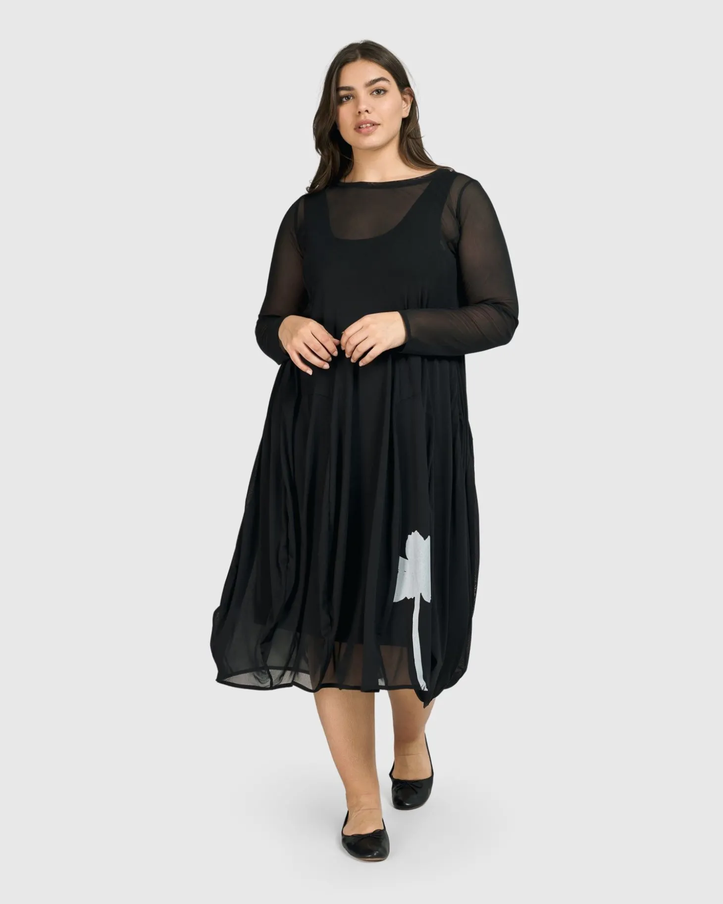 Tekbika Charlotte Crew Cocoon Dress, Tulle