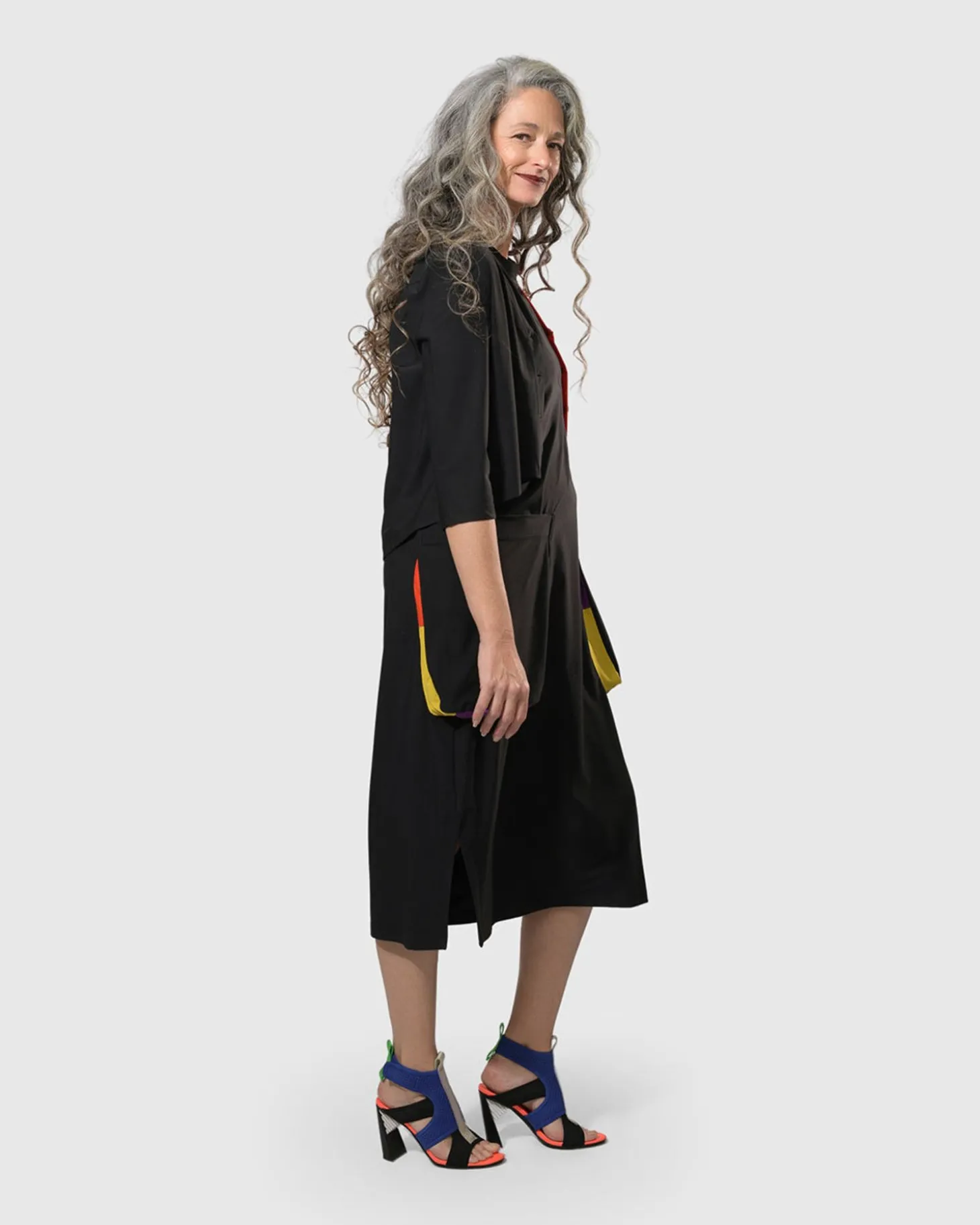 Tekbika Colorblock Crop Cardigan Jacket, Multi