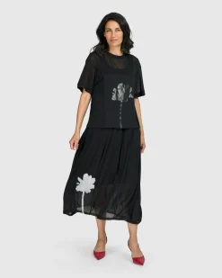 Tekbika Edith Mesh Tee, Flower