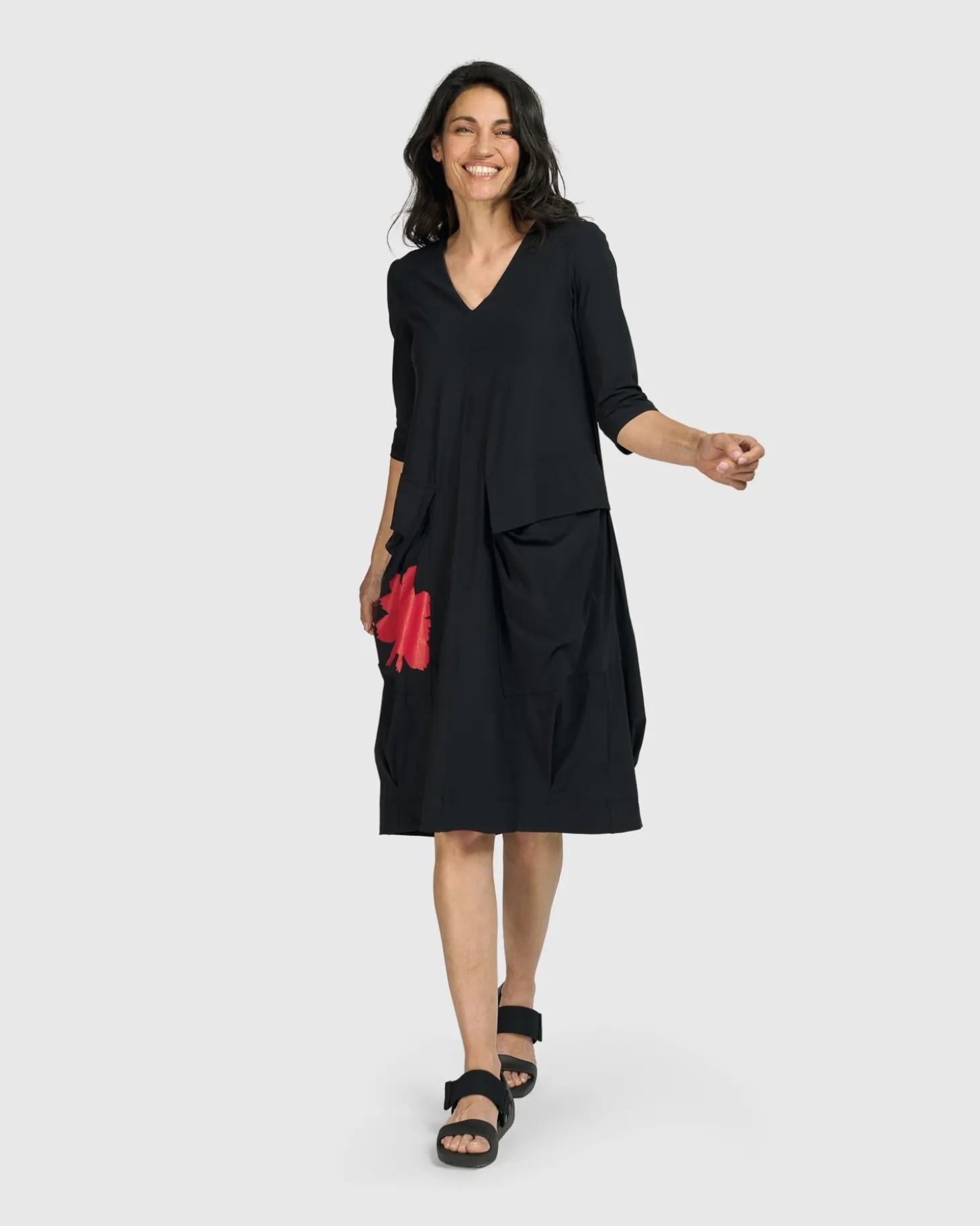 Tekbika Francoise Cargo Dress, Flower