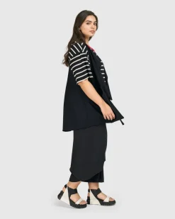 Tekbika Gabrielle Relaxed Vest, Black