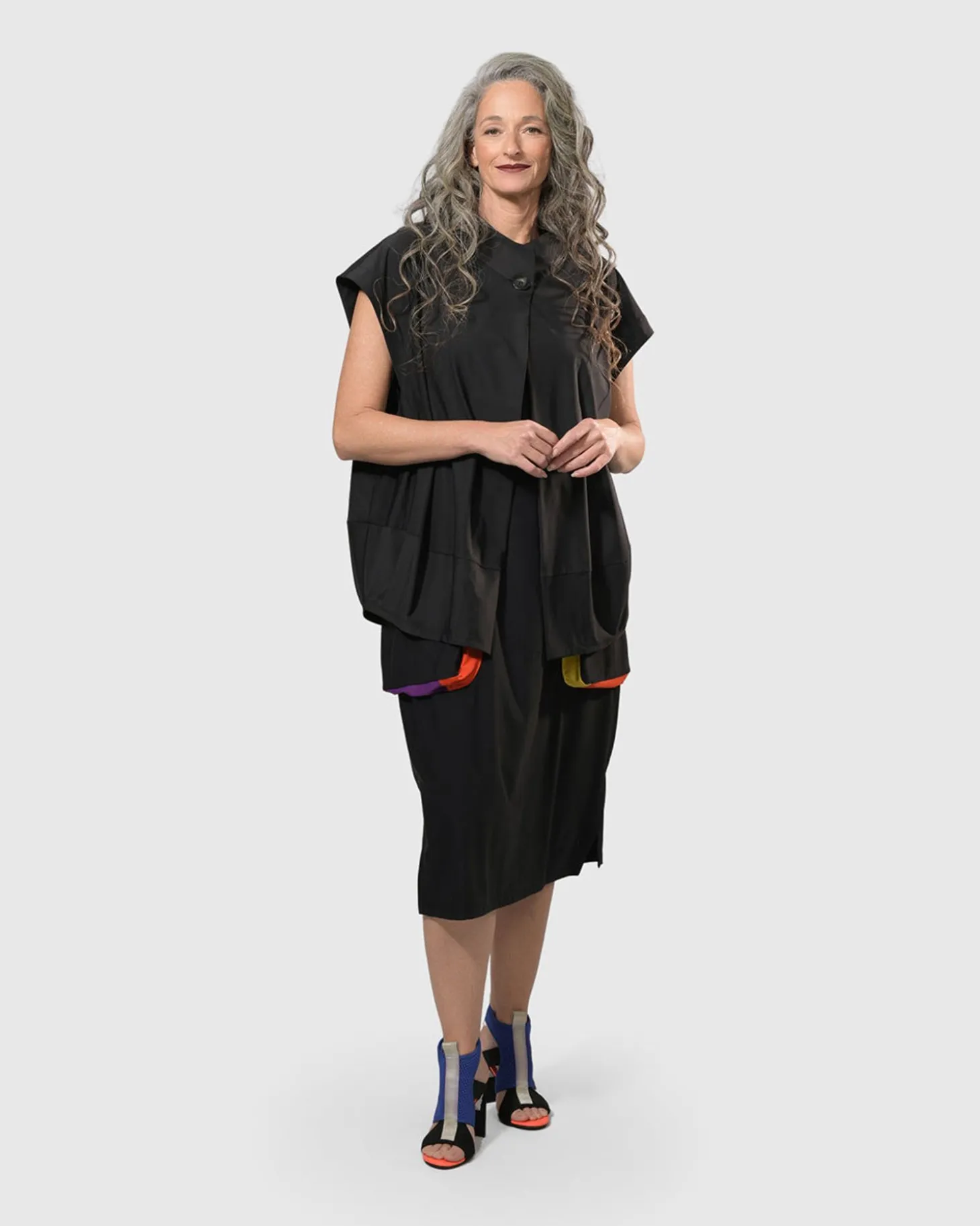 Tekbika Poppy Sleeveless Pocket Dress, Multi