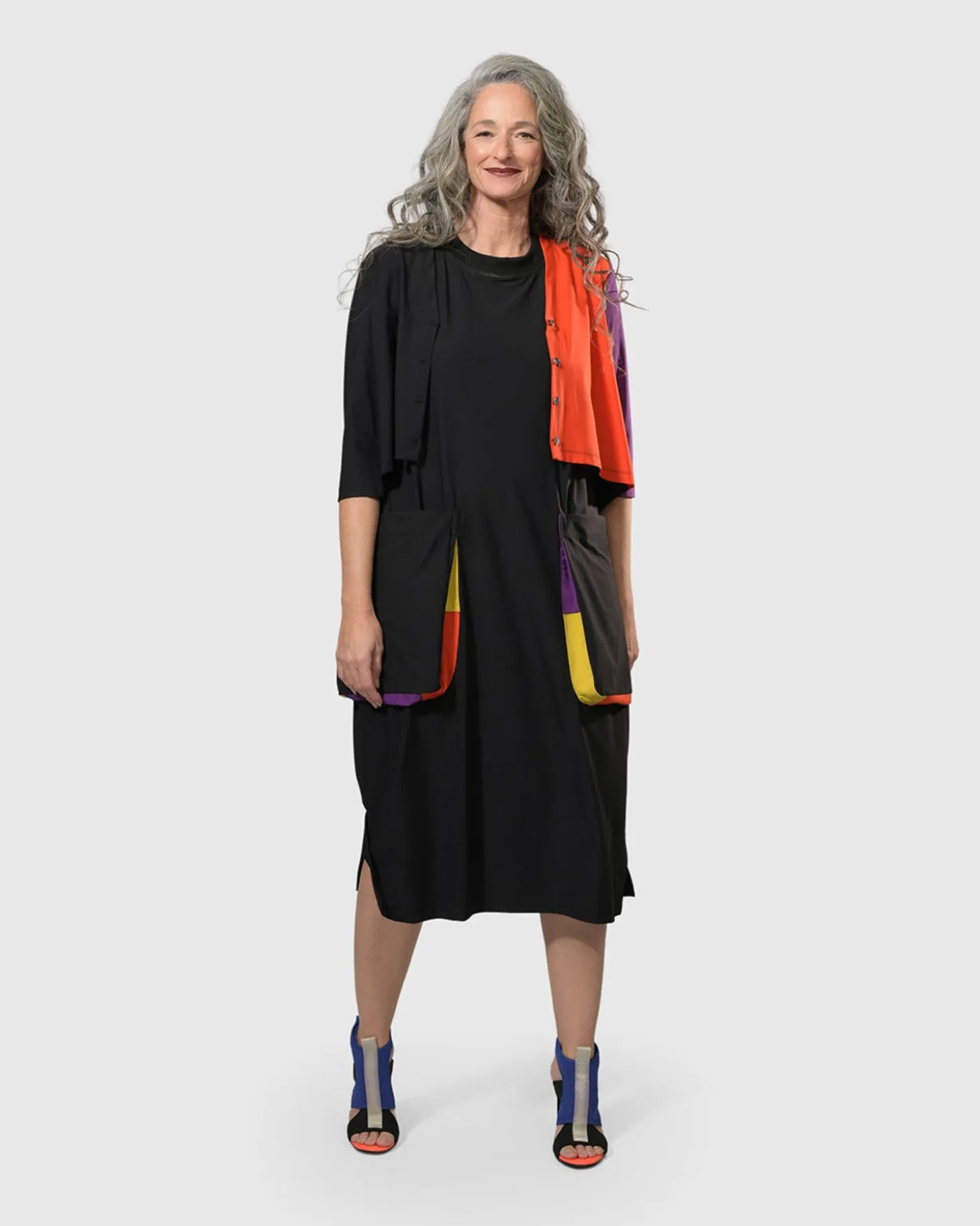 Tekbika Poppy Sleeveless Pocket Dress, Multi
