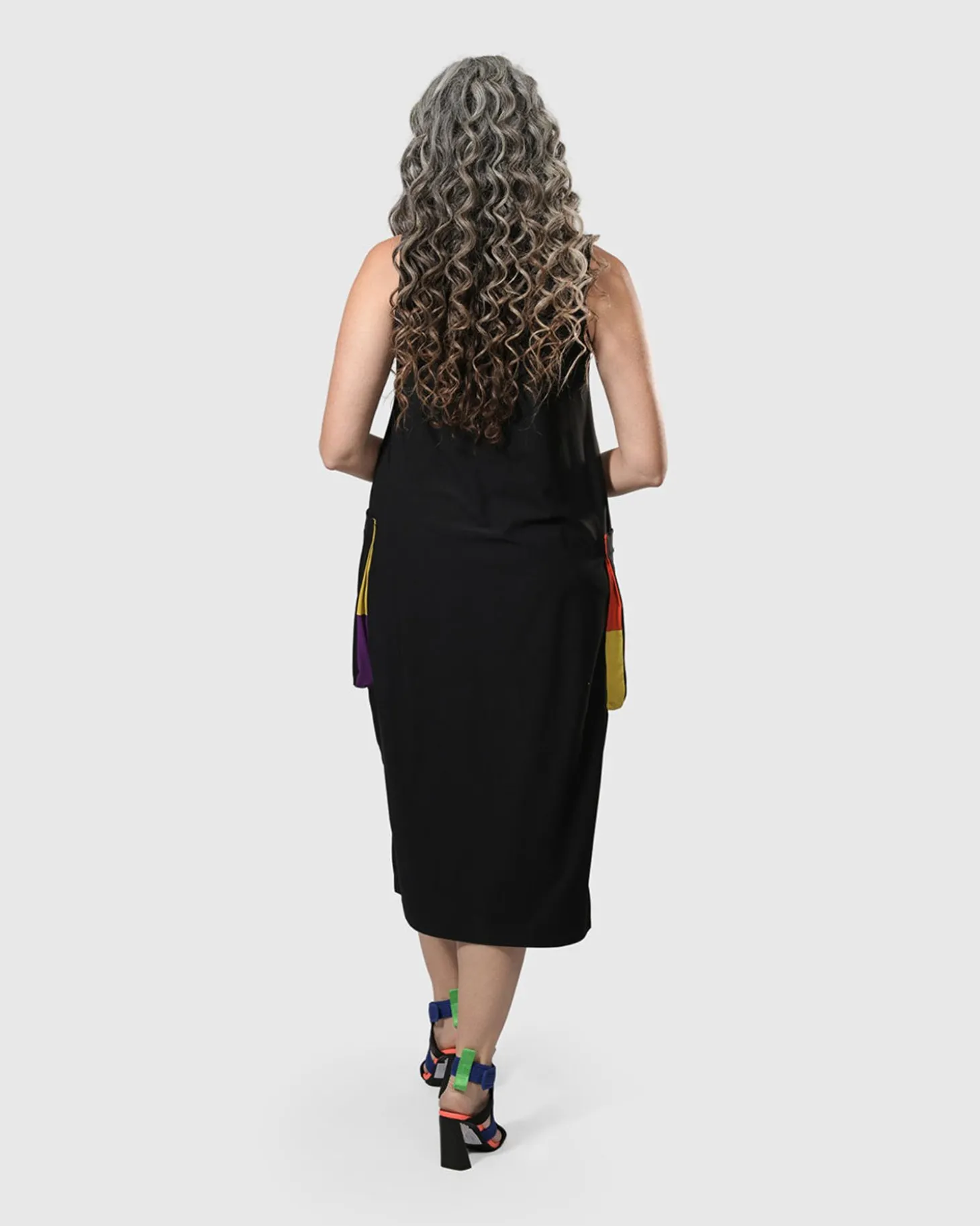 Tekbika Poppy Sleeveless Pocket Dress, Multi