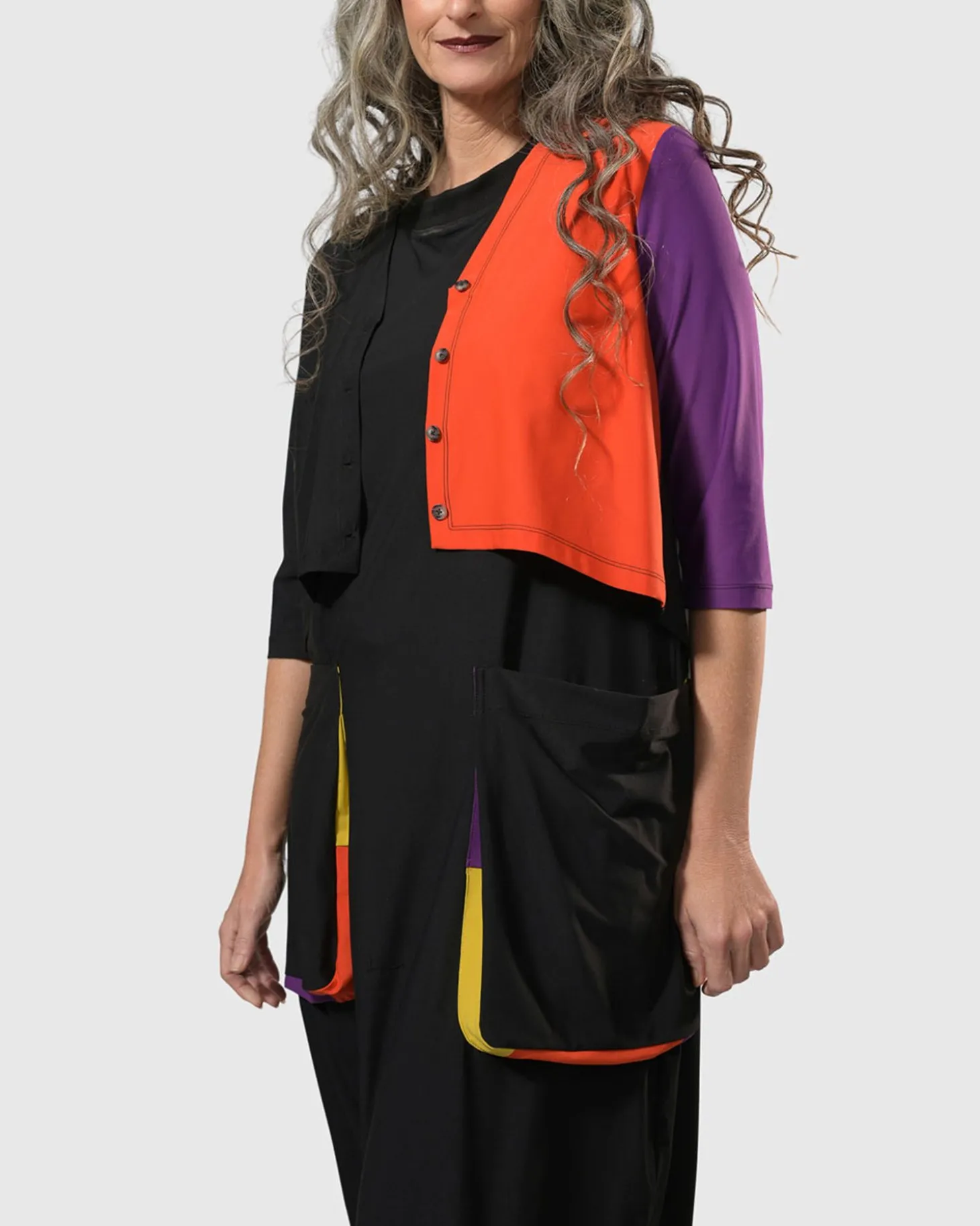 Tekbika Poppy Sleeveless Pocket Dress, Multi