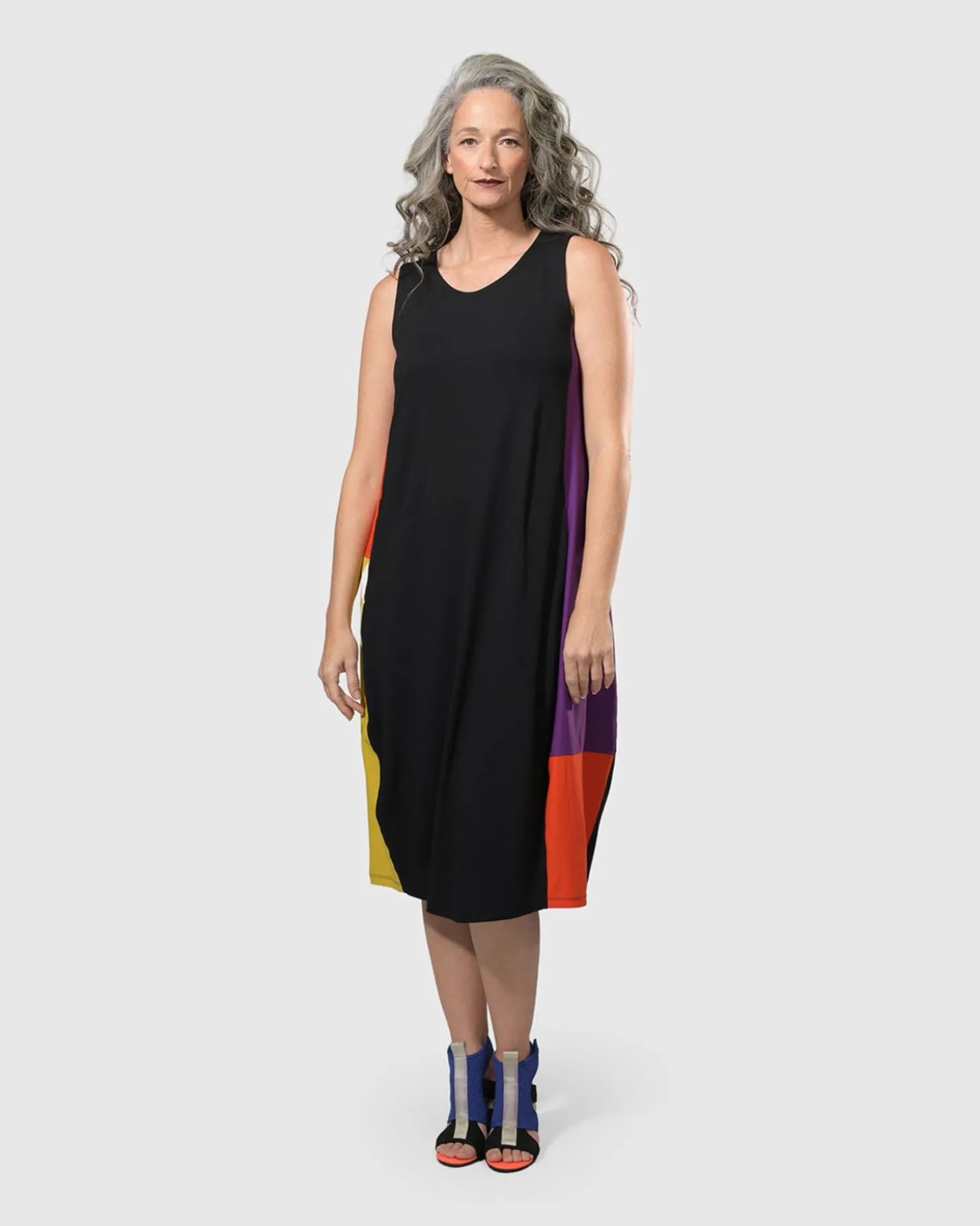 Tekbika Sarah Sleeveless Cocoon Dress, Multi