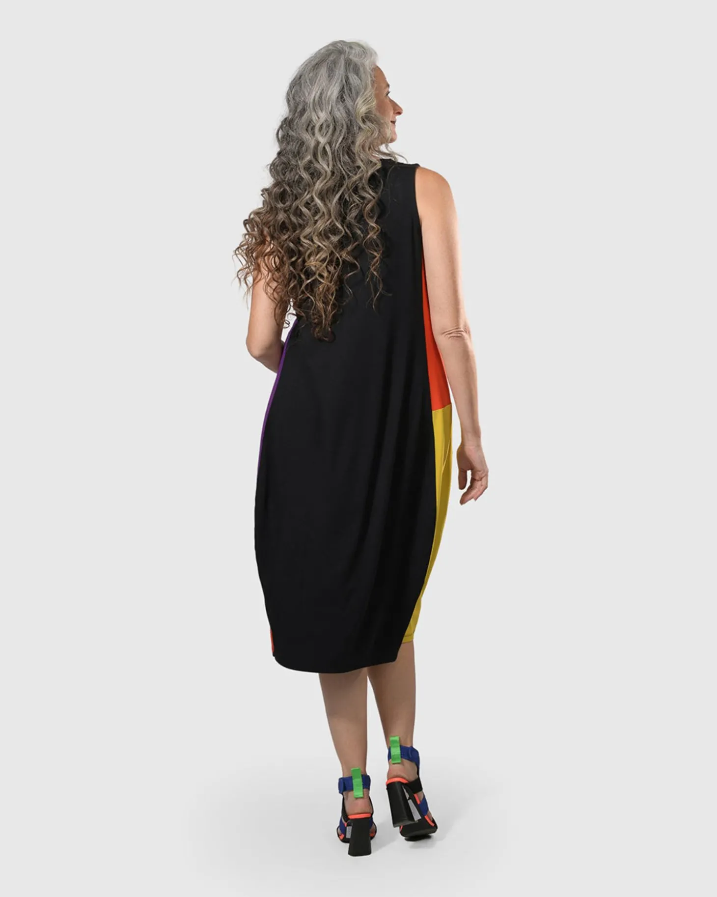 Tekbika Sarah Sleeveless Cocoon Dress, Multi