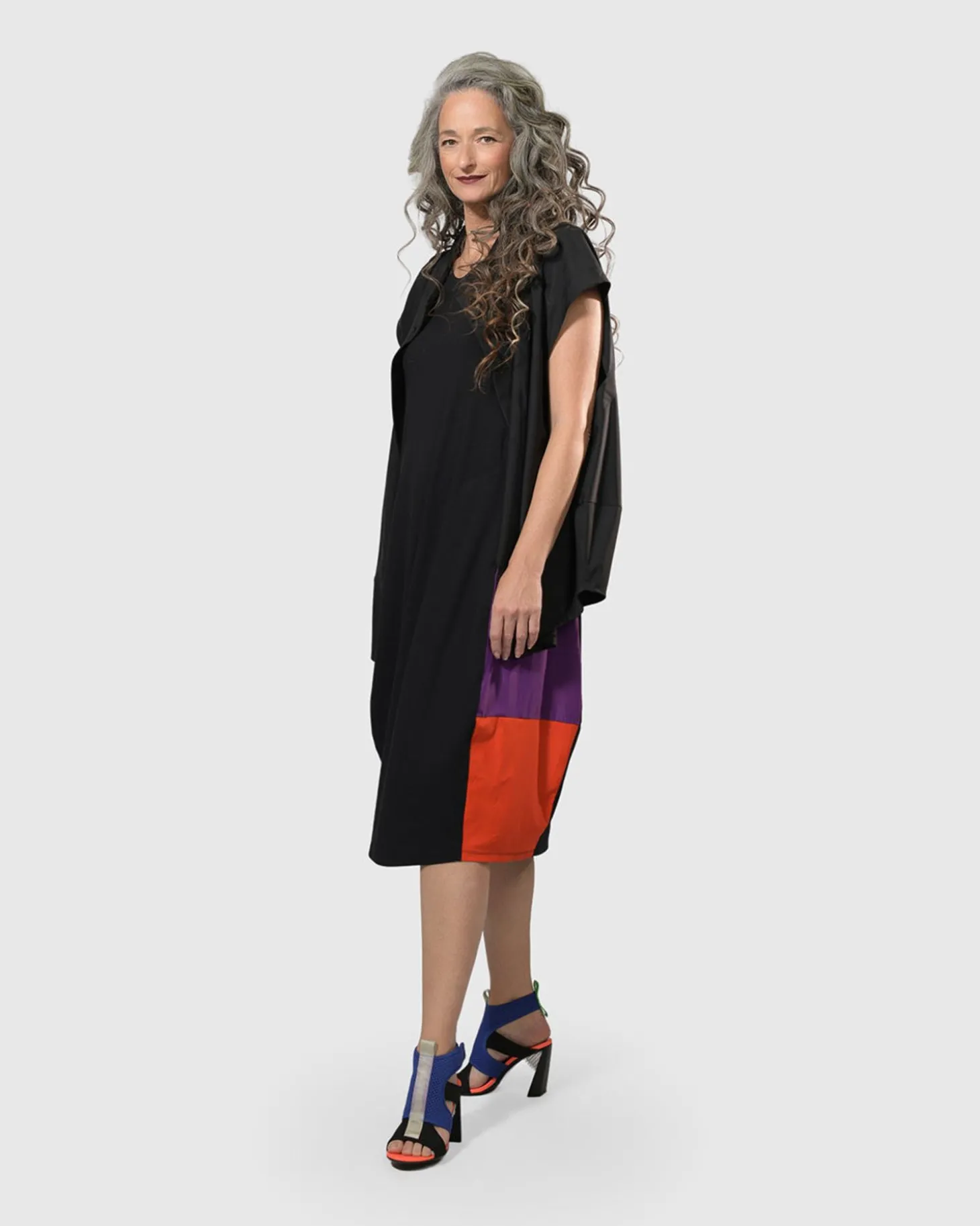 Tekbika Sarah Sleeveless Cocoon Dress, Multi