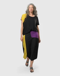 Tekbika Swing Maxi Skirt, Multi/Yellow
