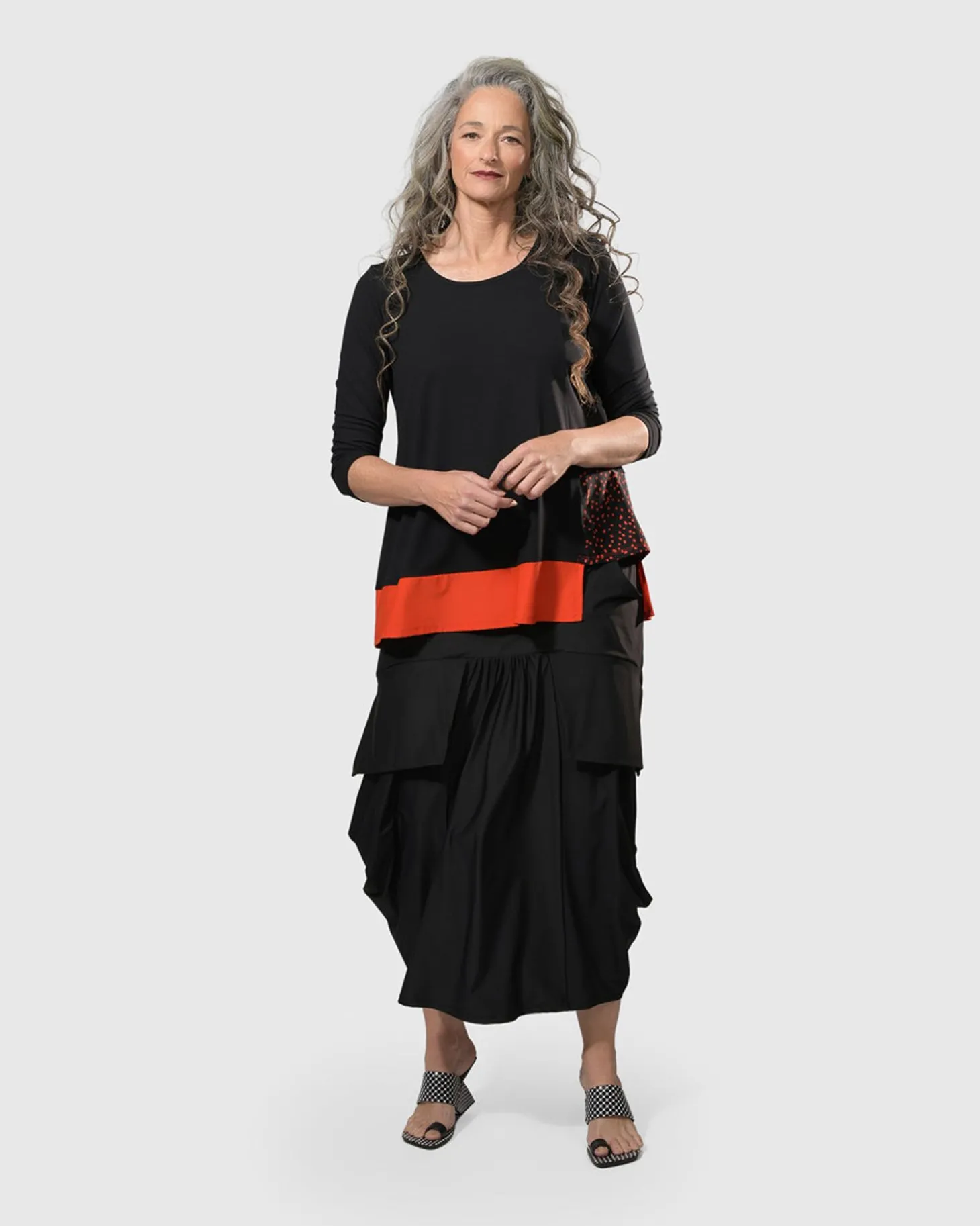 Tekbika Victoria Tunic Top, Flame
