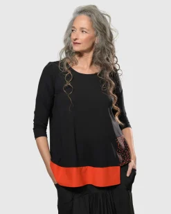 Tekbika Victoria Tunic Top, Flame
