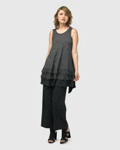 Thalia Sleeveless Tunic Top, Mix