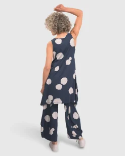 Trapeze Tank Tunic, Navy