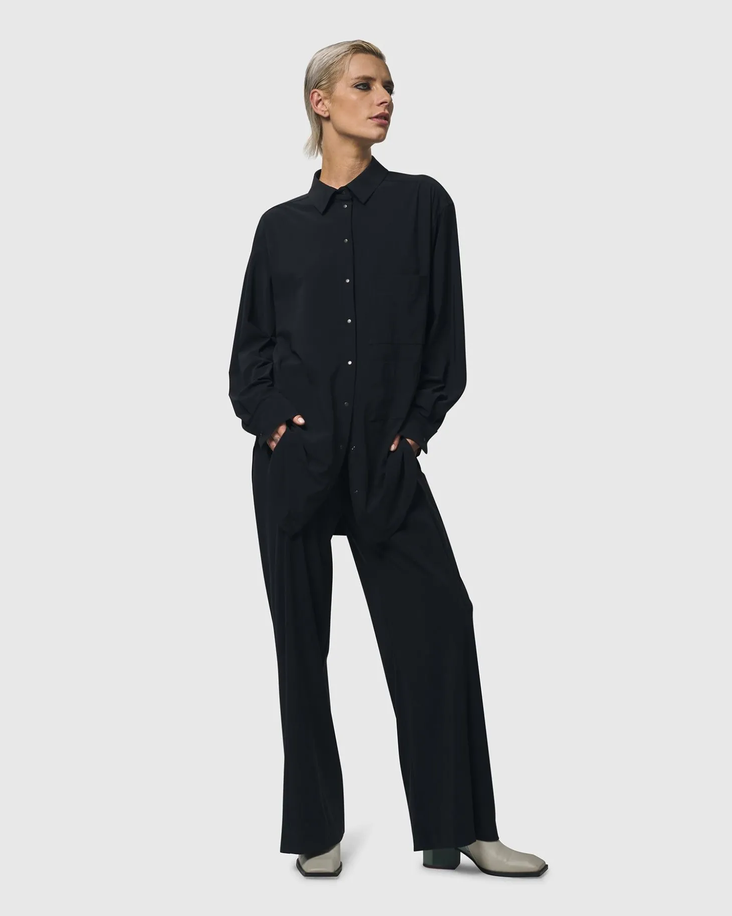 Trinity Straight Leg Pants, Black