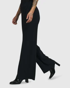 Trinity Straight Leg Pants, Black