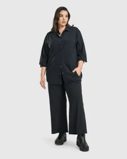 Trinity Straight Leg Pants, Black