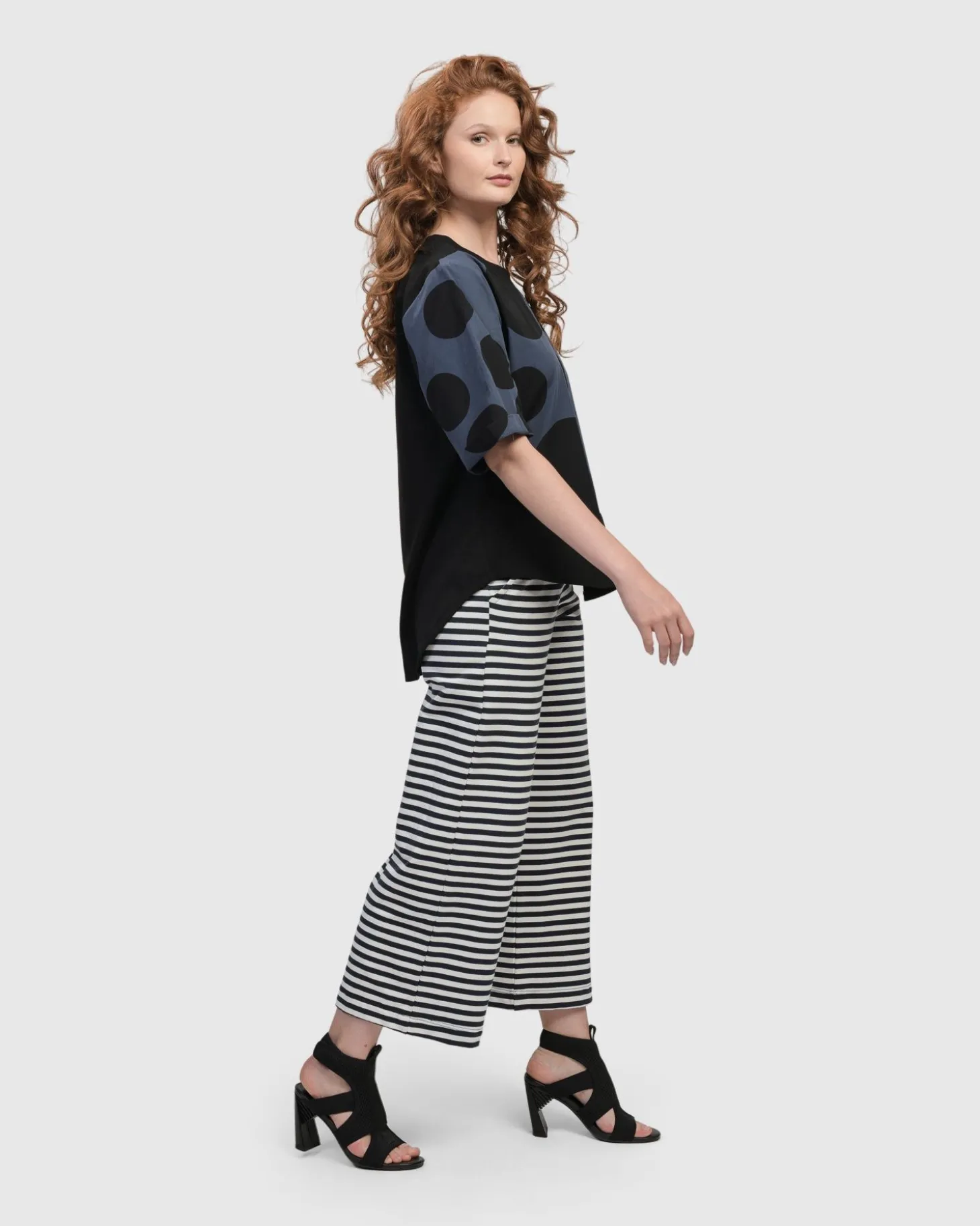 Urban Angelica Dots Tee, Navy