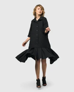 Urban Astor Shirt Dress, Black
