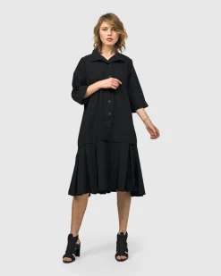 Urban Astor Shirt Dress, Black