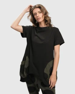 Urban Bells Tunic Top, Khaki