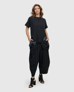 Urban Bells Tunic Top, Navy
