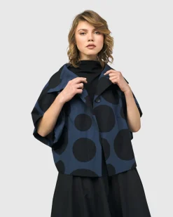 Urban Bossa Cape Jacket, Navy